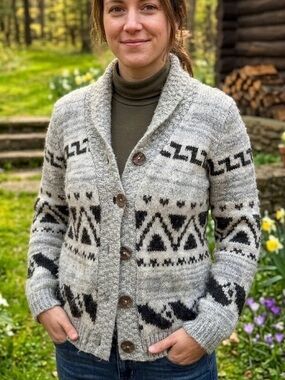 Harlow Southwestern Geometric Aztec Nordic Cardigan Sweater Cottagecore Boho